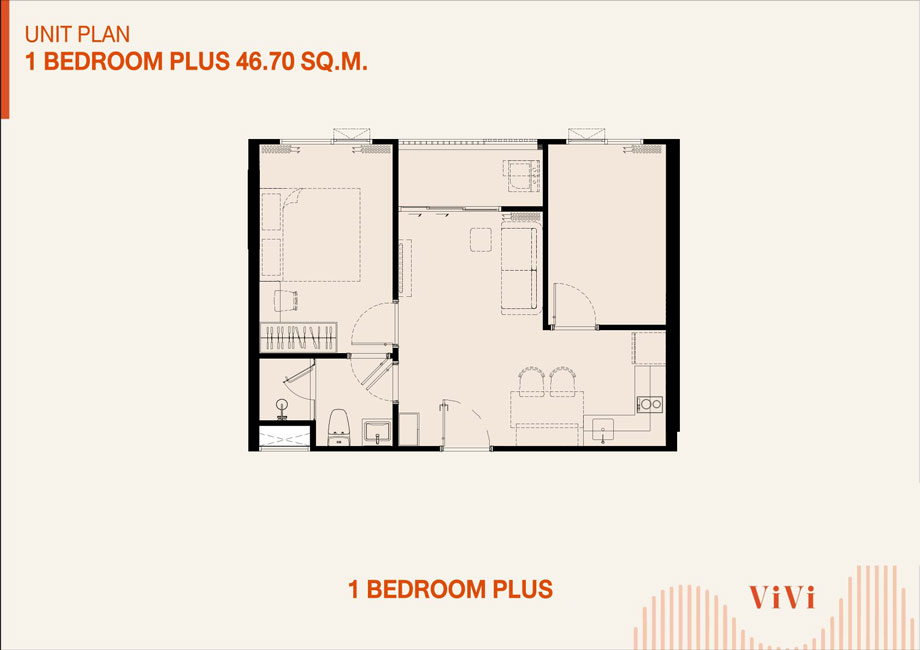 Unit 1 bedroom P The Title Vivi